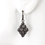 SG Liquid Metal E11-BLK Black Chrome Finish Earrings by Sergio Gutierrez