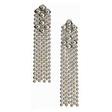 SG Liquid Metal E14 - AS Antique Silver Finish Earrings by Sergio Gutierrez