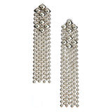 SG Liquid Metal E14-N Chrome Finish Earrings by Sergio Gutierrez