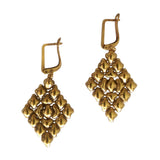 SG Liquid Metal E15-AG Antique Gold Finish EARRINGS by Sergio Gutierrez