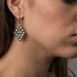 SG Liquid Metal E15-N Chrome Finish Earrings by Sergio Gutierrez