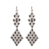 SG Liquid Metal E16-N Chrome Finish Earrings by Sergio Gutierrez