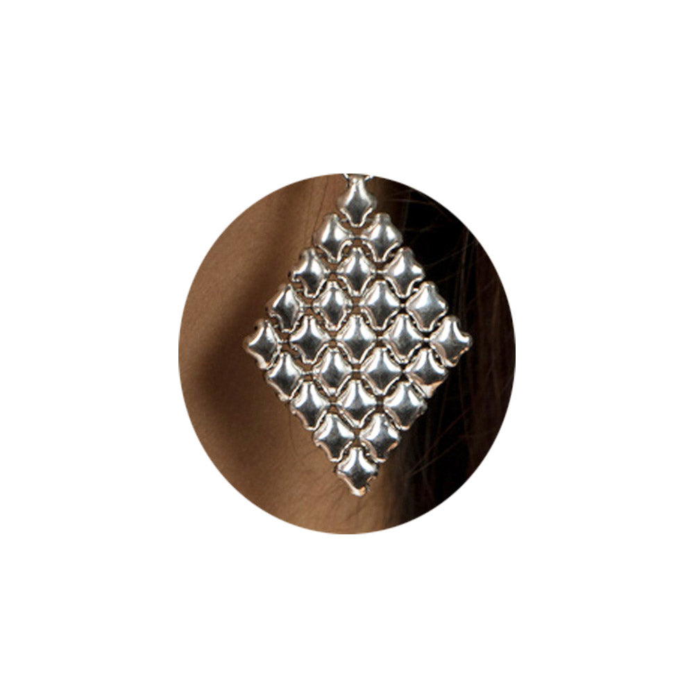 SG Liquid Metal E17 - AS Antique Silver Finish Earrings by Sergio Gutierrez
