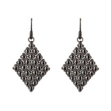 SG Liquid Metal E17-BLK Black Chrome Finish Earrings by Sergio Gutierrez
