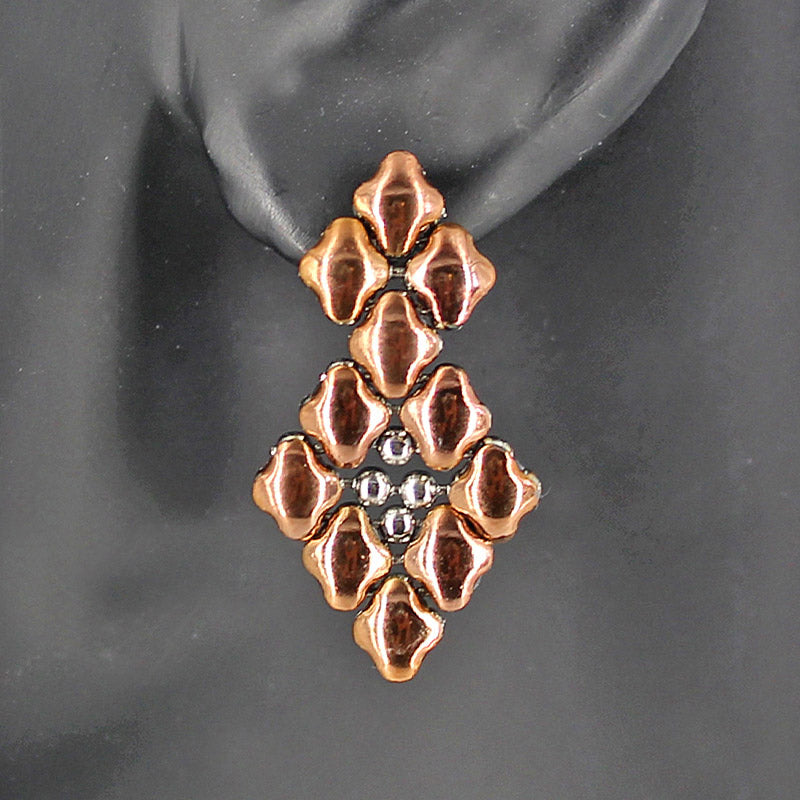 SG Liquid Metal E2 - SS / Rose Titanium (Stainless Steel Earring) by Sergio Gutierrez