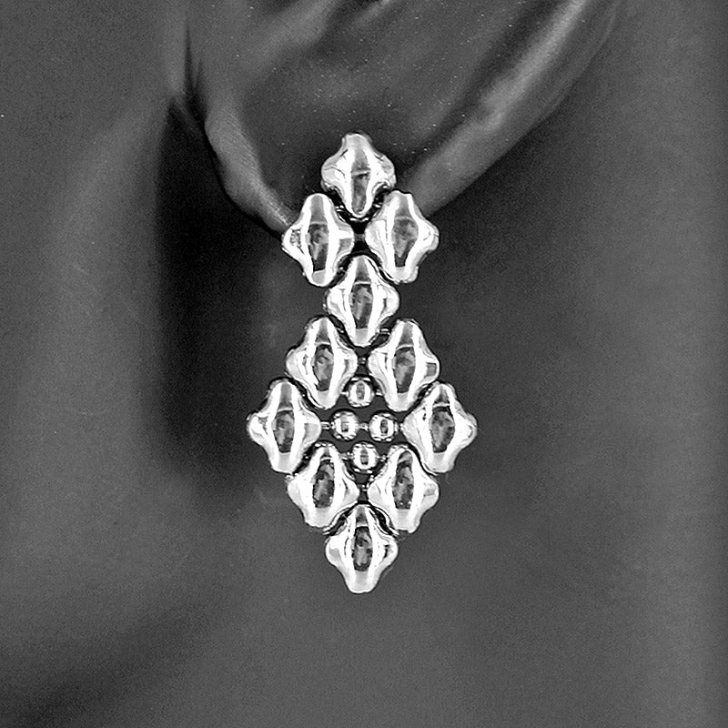 SG Liquid Metal by Sergio Gutierrez E2 - SS (Stainless Steel Earring)
