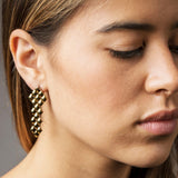 SG Liquid Metal E3 - SS / Gold Titanium (Stainless Steel Earring) by Sergio Gutierrez