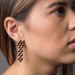SG Liquid Metal E3 - SS / Rose Titanium (Stainless Steel Earring) by Sergio Gutierrez
