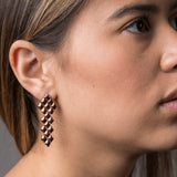 SG Liquid Metal E3 - SS / Rose Titanium (Stainless Steel Earring) by Sergio Gutierrez
