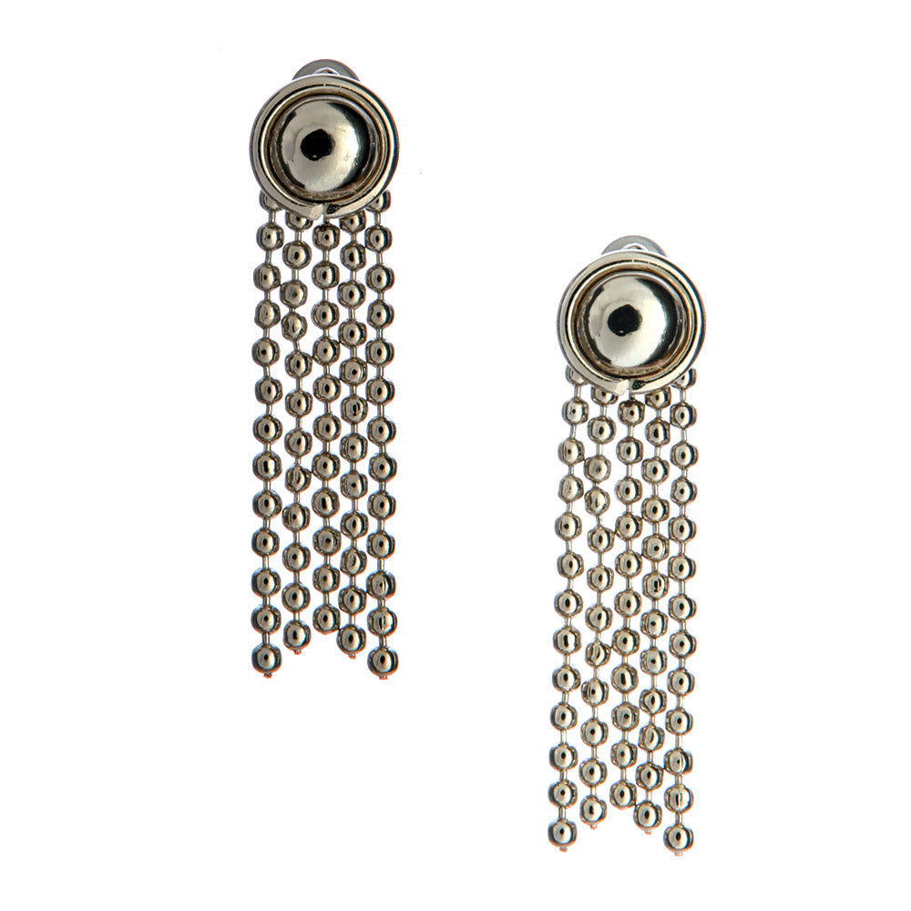 SG Liquid Metal E30 - AS Antique Silver Finish Earrings by Sergio Gutierrez