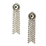 SG Liquid Metal E30-N Chrome Finish Earrings by Sergio Gutierrez