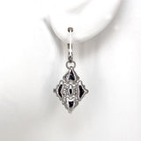 SG Liquid Metal E34 - AS Antique Silver Finish Earrings by Sergio Gutierrez