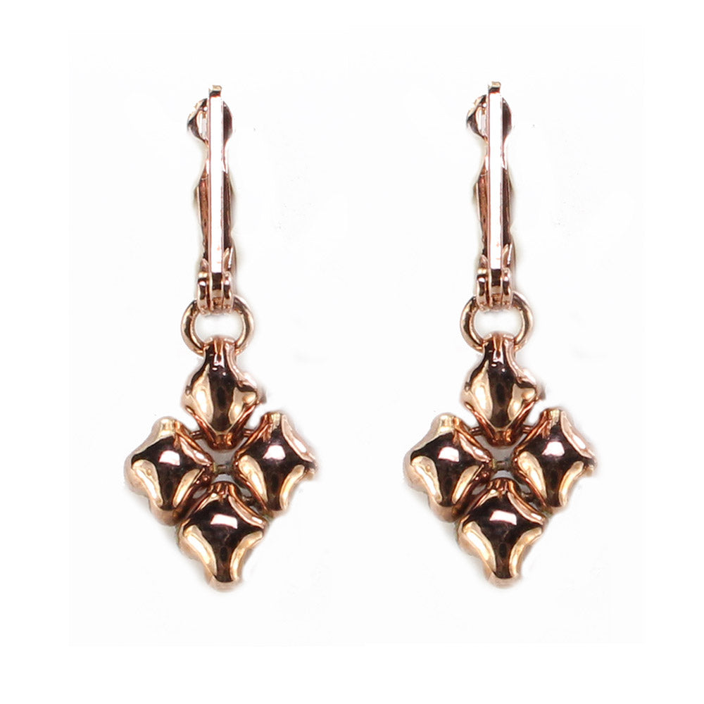 SG Liquid Metal E34-RG Rose Gold Finish EARRINGS by Sergio Gutierrez