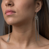 SG Liquid Metal E41-N Chrome Finish Earrings by Sergio Gutierrez