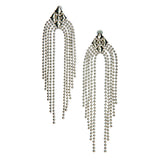 SG Liquid Metal E42-N Chrome Finish Earrings by Sergio Gutierrez