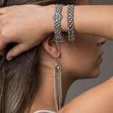 SG Liquid Metal E42 - AS Antique Silver Finish Earrings by Sergio Gutierrez