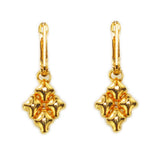 SG Liquid Metal E7-G24K Gold 24K Finish EARRINGS by Sergio Gutierrez