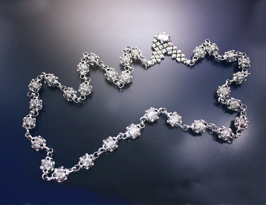 SG Liquid Metal Jewelry by Sergio Gutierrez CH8 – AS (antique silver finish) Necklace / Chain