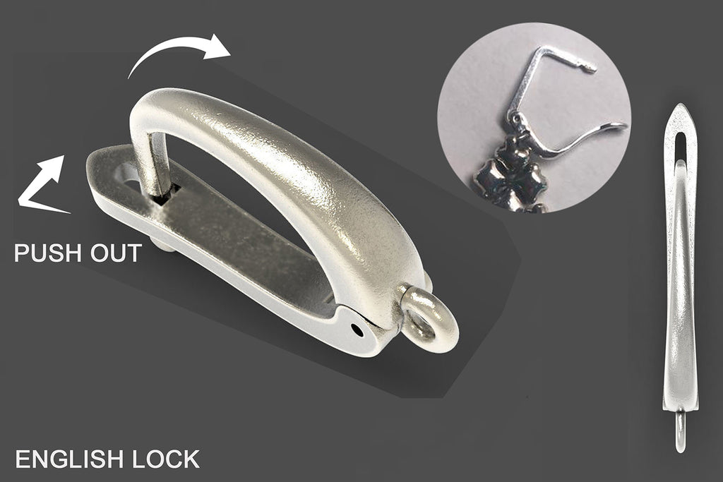 SG Liquid Metal E17-BLK Black Chrome Finish Earrings by Sergio Gutierrez