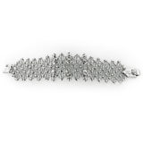 SG Liquid Metal ICB13-N Chrome Finish Bracelet with Zircons by Sergio Gutierrez