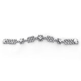SG Liquid Metal ICB2-N Chrome Finish Bracelet with Zircons and Swarovski Crystal by Sergio Gutierrez
