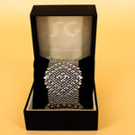 SG Liquid Metal Chainmail CMB9Z - AS (antique silver finish) Bracelet by Sergio Gutierrez