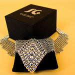 SG Liquid Metal Chainmail CMNeck2 Z – AS (antique silver finish) Necklace by Sergio Gutierrez