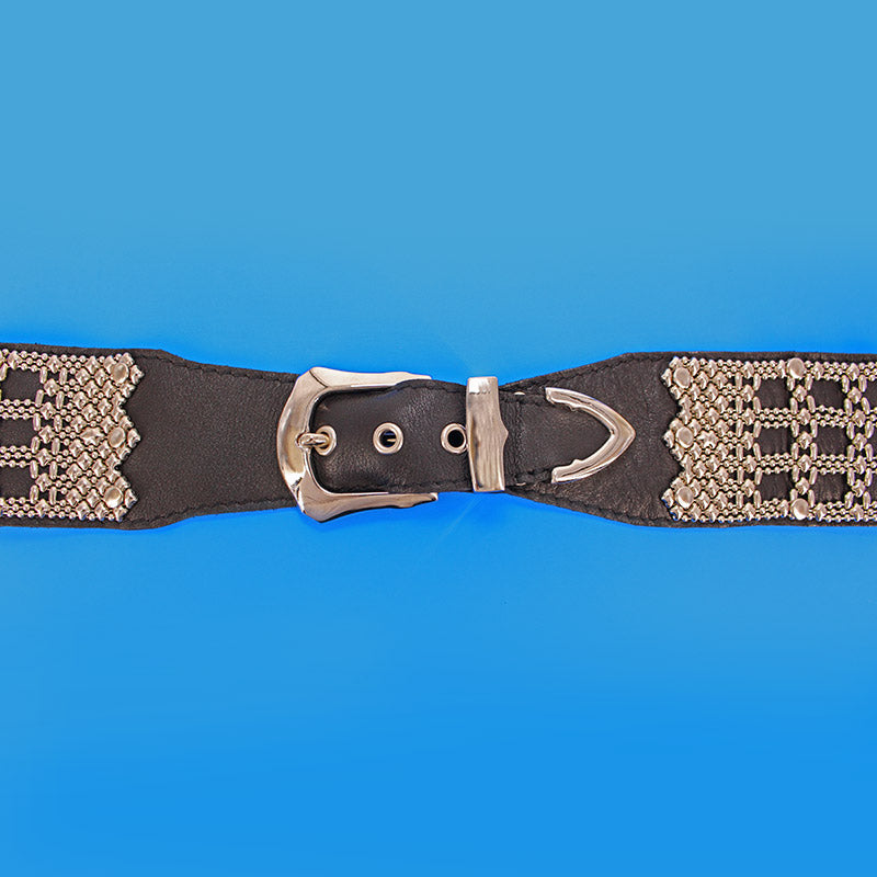 SG Liquid Metal LTBELT4 (Chrome Finish & Leather) Belt by Sergio Gutierrez