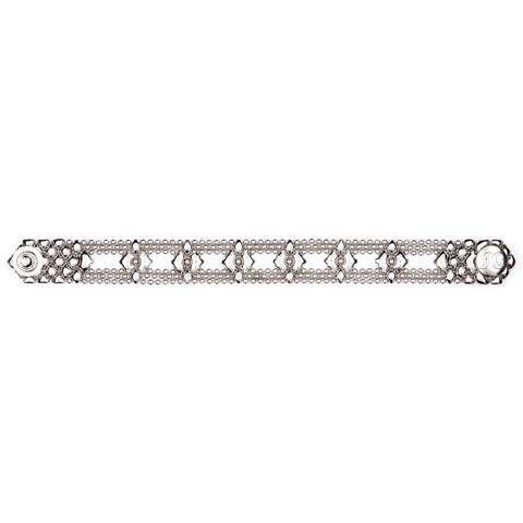 SG Liquid Metal MINI D-N Chrome Finish Bracelet by Sergio Gutierrez