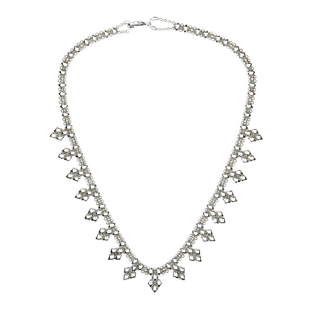 SG Liquid Metal MINI-J-N - Chrome Finish Necklace by Sergio Gutierrez