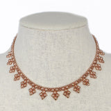 SG Liquid Metal MINI-J-RG Rose Gold Finish NECKLACE by Sergio Gutierrez