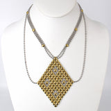 SG Liquid Metal Necklace1 - SS / Gold Titanium (Stainless Steel Necklace) by Sergio Gutierrez