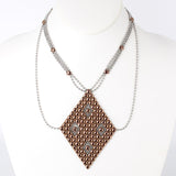 SG Liquid Metal Necklace1 - SS / Rose Titanium (Stainless Steel Necklace) by Sergio Gutierrez