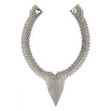 SG Liquid Metal N16-N Chrome Finish Necklace by Sergio Gutierrez