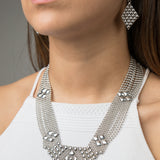 SG Liquid Metal N5-AS Antique Silver Necklace by Sergio Gutierrez