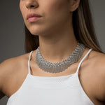 SG Liquid Metal N8-AS Antique Silver Necklace by Sergio Gutierrez