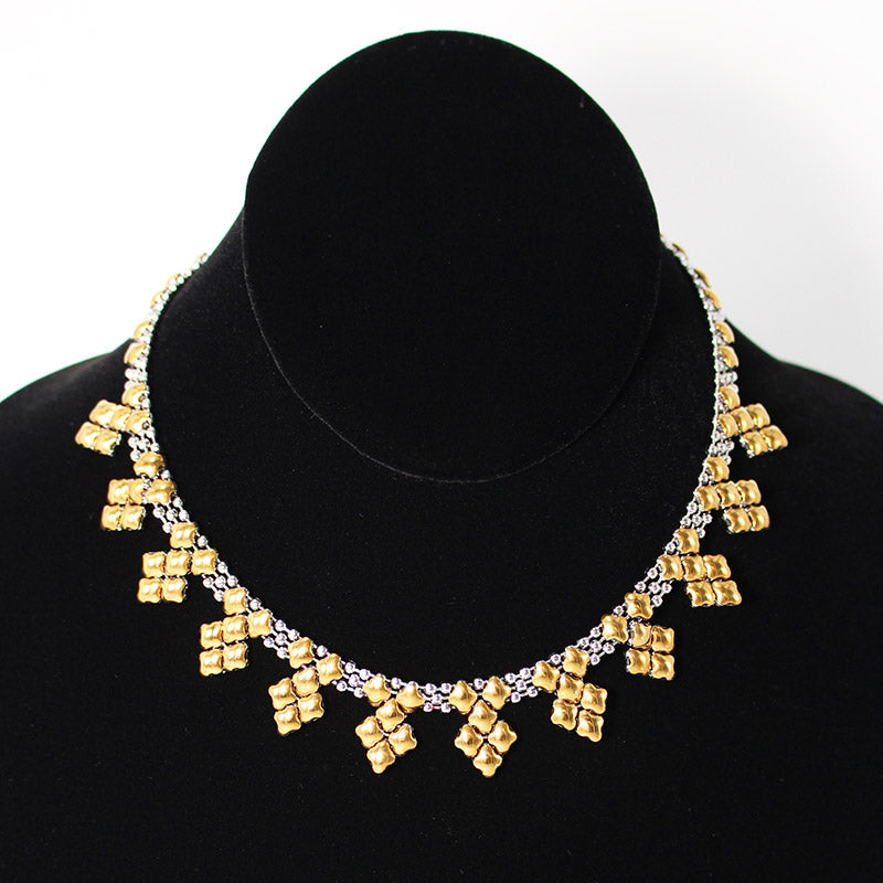 SG Liquid Metal Necklace J - SS / Gold Titanium (Stainless Steel Necklace) by Sergio Gutierrez