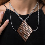 SG Liquid Metal Necklace1 - SS / Rose Titanium (Stainless Steel Necklace) by Sergio Gutierrez