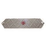 SG Liquid Metal RSB10-N Chrome Finish Bracelet with Swarovsky Crystals by Sergio Gutierrez