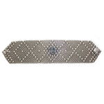 SG Liquid Metal RSB10-N Chrome Finish Bracelet with Swarovsky Crystals by Sergio Gutierrez