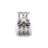 SG Liquid Metal RTB17-AS Antique Silver Bracelet with Swarovsky Crystals by Sergio Gutierrez