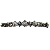 SG Liquid Metal RTB24-ZIR-BLK Black Chrome Bracelet by Sergio Gutierrez