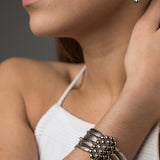SG Liquid Metal SNB14 - AS Snake Antique Silver Finish Bracelet by Sergio Gutierrez