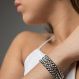 SG Liquid Metal TB36-N Chrome Finish Bracelet by Sergio Gutierrez