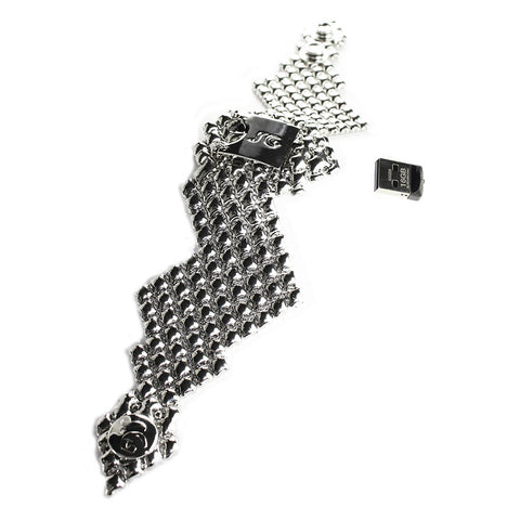 SG Liquid Metal USB-1-N (Chrome Finish) Drive Storage Bracelet by Sergio Gutierrez