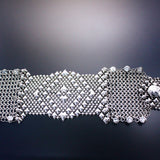 SG Liquid Metal Chainmail CMB9Z - AS (antique silver finish) Bracelet by Sergio Gutierrez