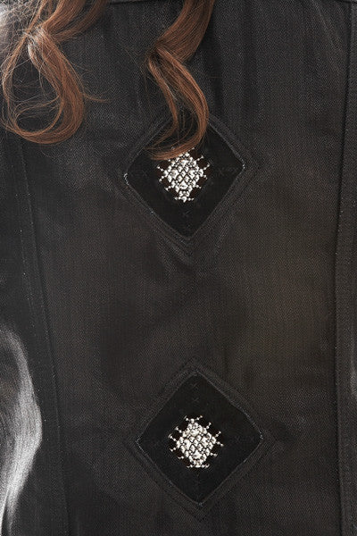 SG Liquid Metal 201 Black Denim Jacket by Sergio Gutierrez