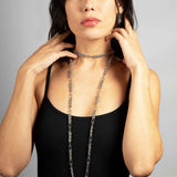 SG Liquid Metal CH1-N Chrome Finish Necklace by Sergio Gutierrez