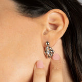SG Liquid Metal ICE2-N Ice Collection (Chrome Finish) Earrings by Sergio Gutierrez
