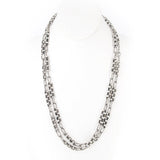 SG Liquid Metal CH1-N Chrome Finish Necklace by Sergio Gutierrez
